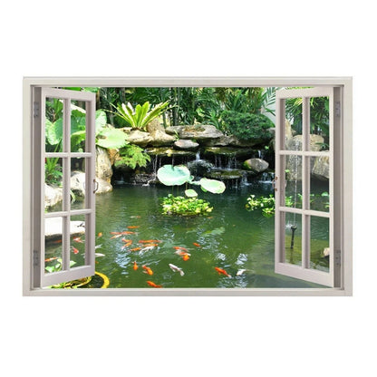 Window Effect Landscape Poster Bedroom Seascape Sea View Canvas Painting and Prints Wall Art Picture for Living Room Home Decor