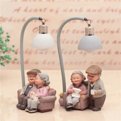 Creative Couple Presents Wedding Anniversary Gift To Wife Husband Girlfriends Gift Old Man Old Woman Home Living Room Decoration
