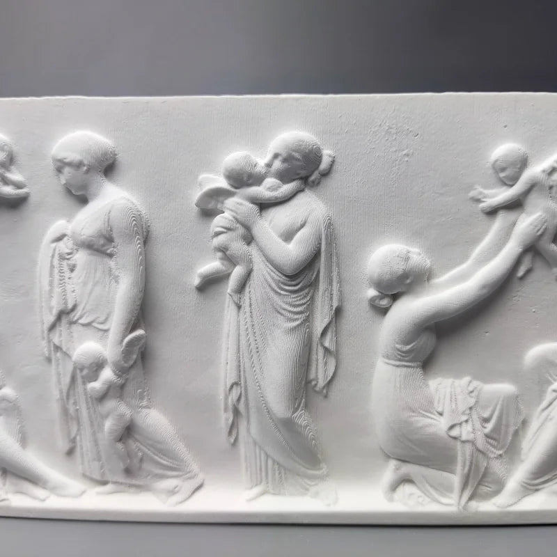Nordic Retro Art Ornaments Ancient Greek Plaster Relief Room Decor Modern Home Office Cabinet Decor Room Luxury Decorations