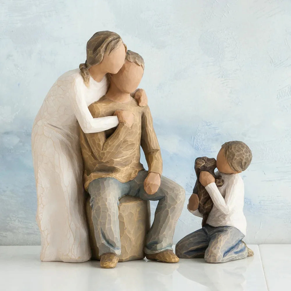 Husband and wife statue Home sculpture art Living Room Bedroom table decoration Resin crafts Room decoration supplies