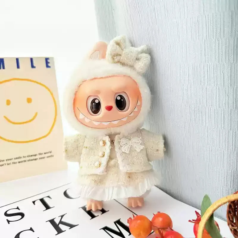 17cm Lafufu Doll's Clothes Shoes Bag The Monster Outfit Accessories Clothing Gift Sweet Princess High-quality Dress