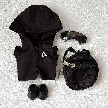 Clothes for Labubu Jackets 17cm Outfit Accessories for The Monster Korea Kpop Idol V1/V3 Commando Jacket Clothing Pendant Mp5