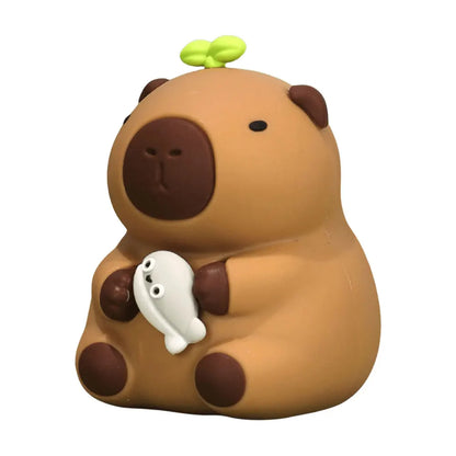 Small Capybara Figurines Cute Capybara Animal Ornament Creative Capybara Tabletop Decoration Gifts for Friends Kids