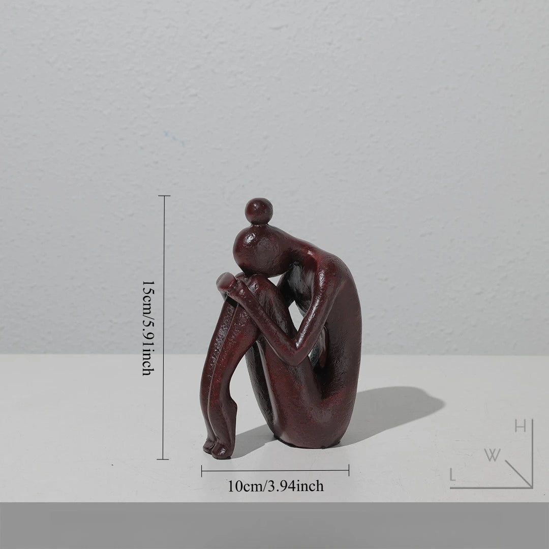 Creative Abstract Figure Statue Home Decor Nordic Modern Decorative Figurines For Interior Creative Office Living Decoration