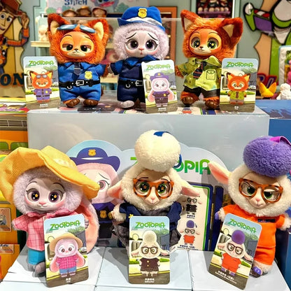 Zootopia Series Blind Box Cute Judy Nick Vinyl Plush Pendant Surprise Box Bellwether Anime Doll Keychain Mystery Box Toy