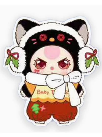 Original Baby Three 400% Christmas Limited Style Vinyl Doll Kawaii Doll Character Big Baby Collection Blind Box Cute Toys Gifts