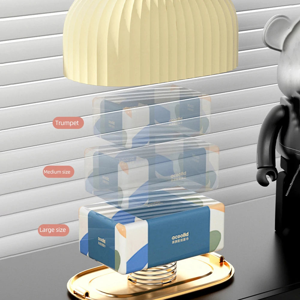 Luxury Tissue Box Desktop Tissue Organizer Shell Tissue Container Case Paper Holder Napkin Holder Household Storage Box