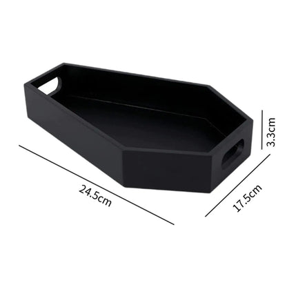 Gothic Casket Tray Serving Tray Wear Resistant Easy to Use Storage Tool Home Decor Decorations for Home Entryway Bedroom