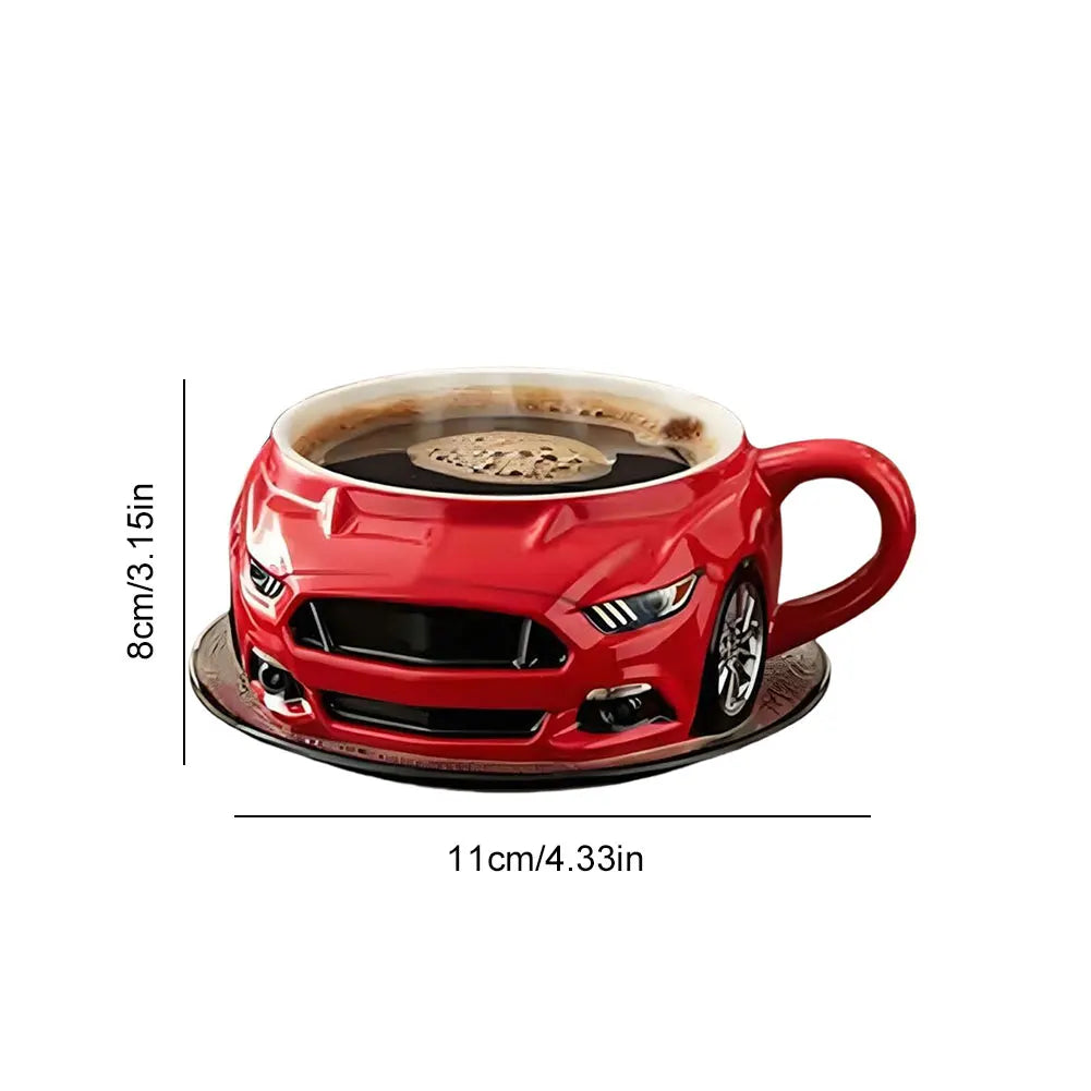 Car Shaped Coffee Cup Creative Novelty Drinkware Funny Gifts for Men Boyfriend Dad Husband Car Lovers