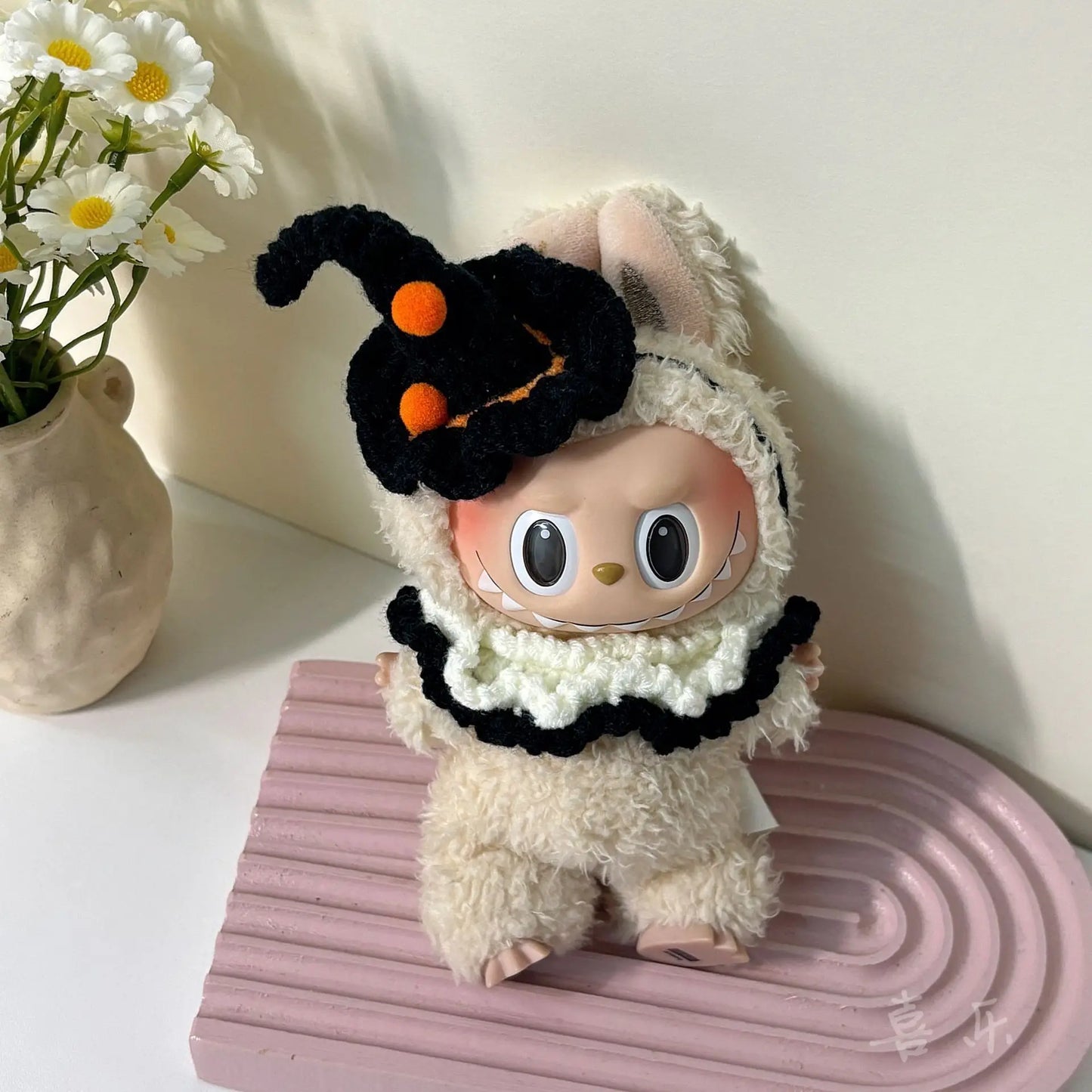 Halloween Pumpkin Clothes For Lafufu Clothes Doll Bat Wing Pumpkin Clothes with Hat For labubu cloth outfit Accessories