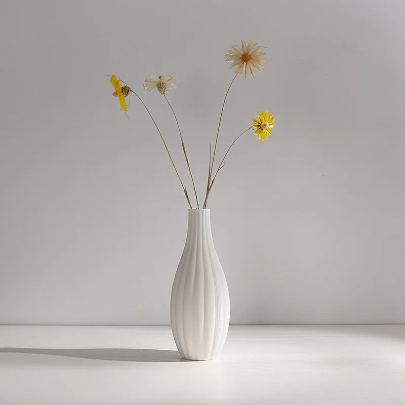 Minimalist Flower Vase Art Floor Vases Hydroponic Plants Pot Living Room Nordic Home Decor Decoration Home Salon Luxe Ornaments