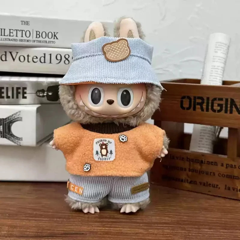 Mini Plush Doll'S Clothes Outfit Accessories For  Exo 15-17cm Lafufu Idol V1 V2 Overalls Set Clothing Gifts In Stock