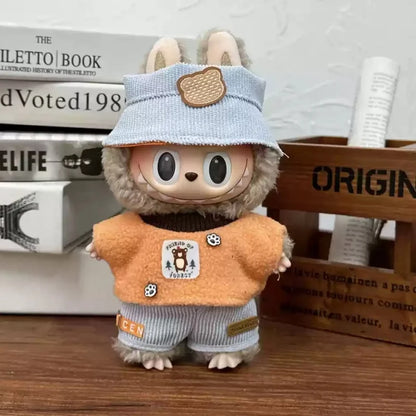 Mini Plush Doll'S Clothes Outfit Accessories For  Exo 15-17cm Lafufu Idol V1 V2 Overalls Set Clothing Gifts In Stock