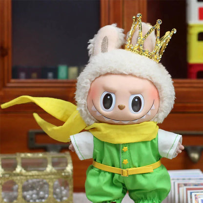 17cm Lafufu Little Prince Baby Clothes Vinyl Pendant Doll Clothes New Fairy Tale Prince Romantic And Cute Replaceable Clothing