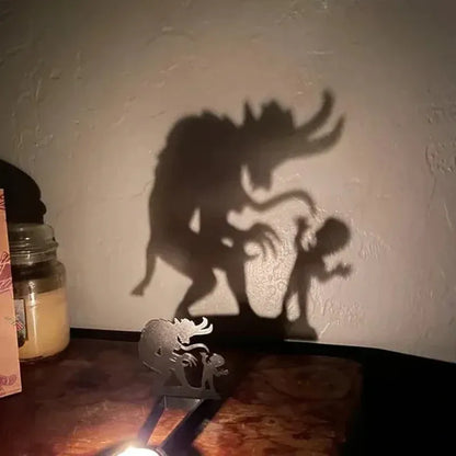 Halloween atmosphere creative projection candlestick novelty scary candlestick shadow projection indoor Halloween decorations