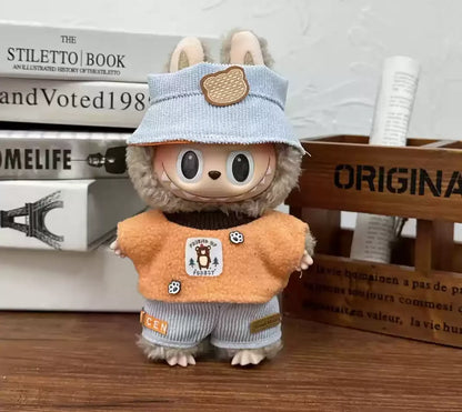 Mini Plush Doll'S Clothes Outfit Accessories For  Exo 15-17cm Lafufu Idol V1 V2 Overalls Set Clothing Gifts In Stock