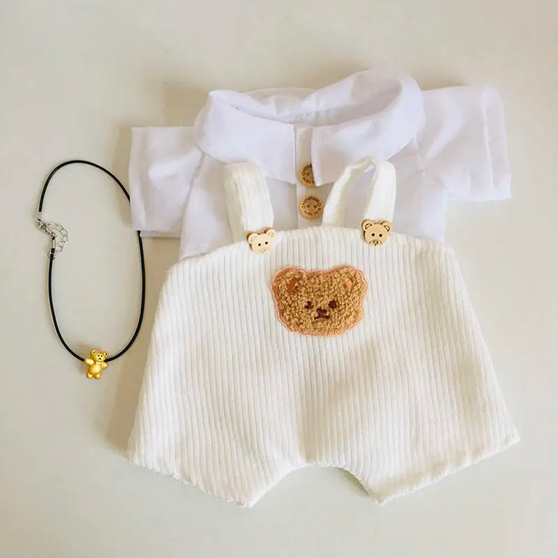 30cm Doll Lina Doll Clothes Plush Toy Set Teddy Bear Kawaii Anime Accessories Dress Up Cute Cartoon Friends Holiday Gift