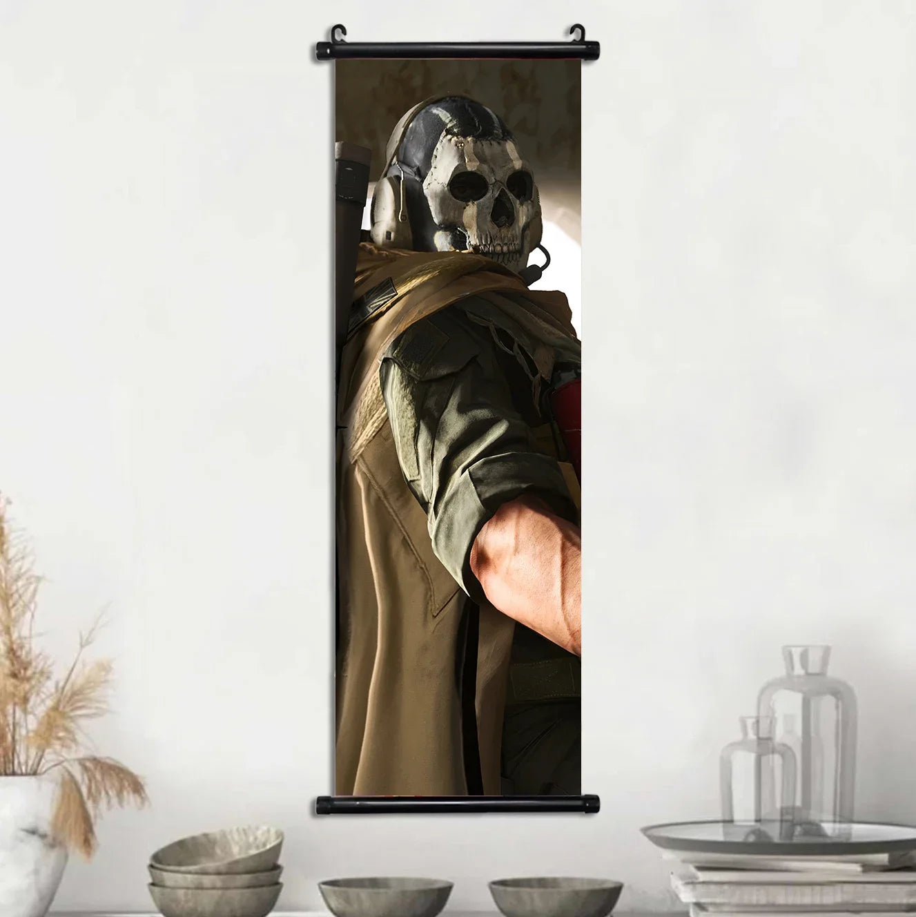 HD Hanging Scroll Call Of Duty Painting Modern Wall Artwork Simon Riley Picture Print Canvas Game Poster Home Decor Living Room