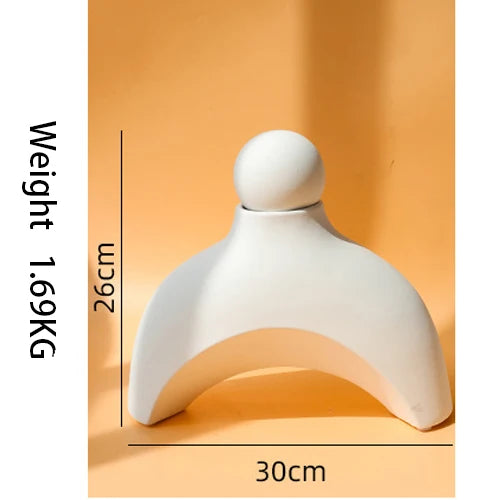 Irregular Rockery Statue Figure Home Decoration Ceramic Ornaments For Living Room Abstract Sculpture Art Office Desk Decor Gifts