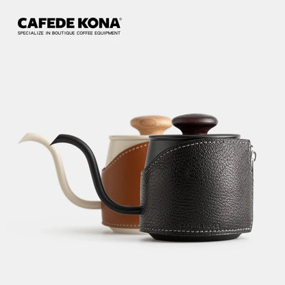 CAFEDE KONA – petite bouilloire goutte-à-goutte sans poignée, verseuse sur la bouilloire, cafetière de 360ml, vous permet de préparer plus de flexibilité et de facilité