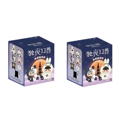 Momoo night magic animal wool vinyl blind box mystery box Caixa Caja dolls gift anime action figure toys