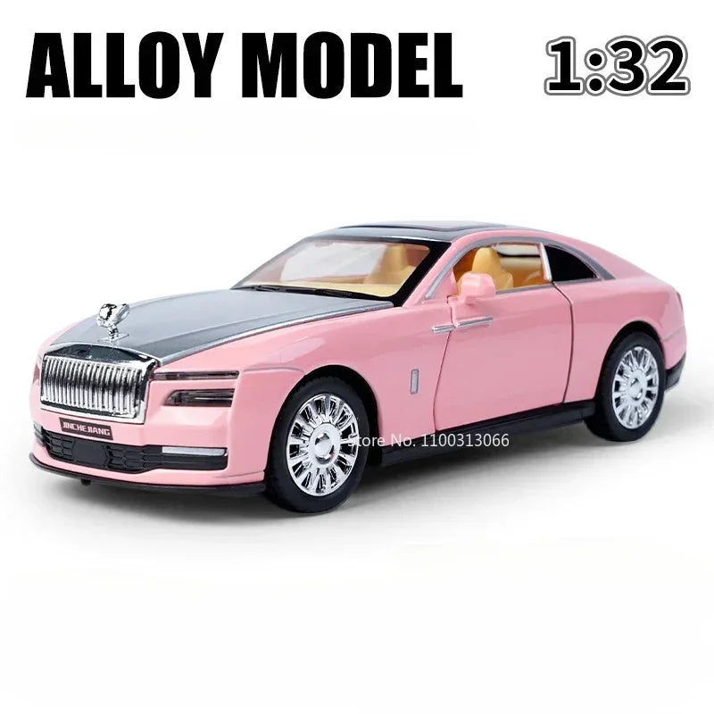 1:32 Rolls-Royce Spectre Phantom Alloy Cars Model Toys Diecast Metal Models Toy Vehicle with Pull Back Vehicle for Children Gift