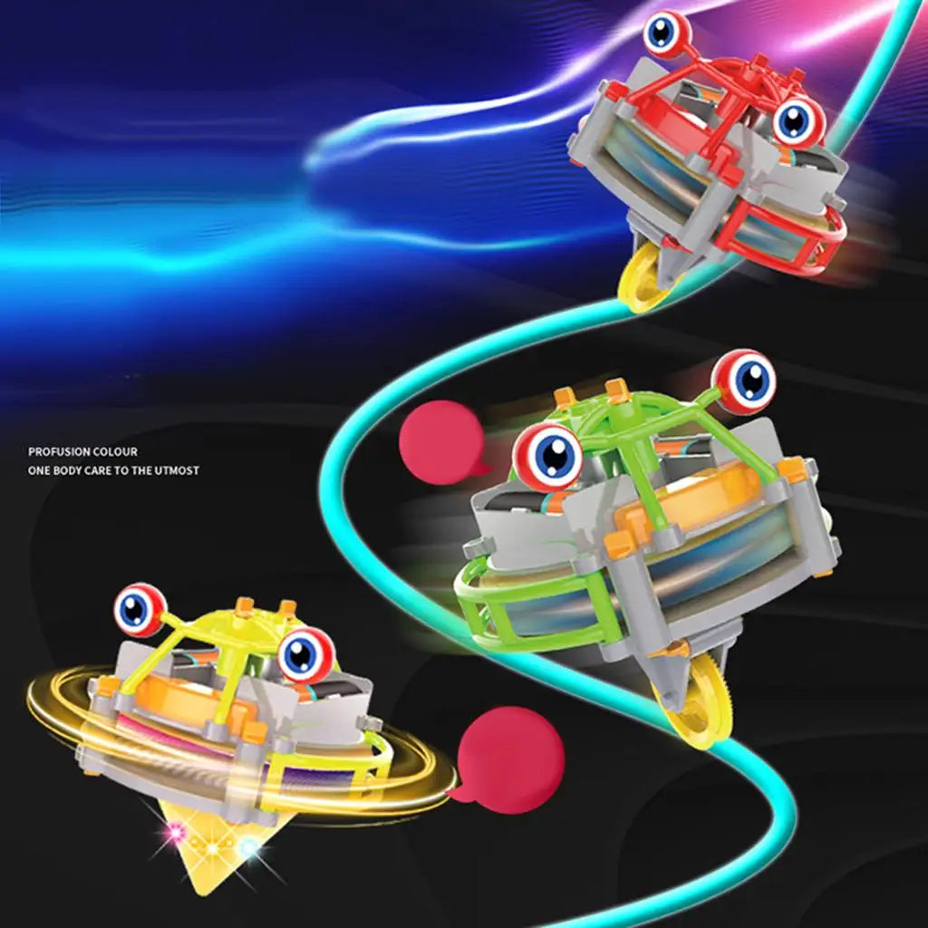 Electronic Wire Walking Unicycle Tumbler Robot Toy Funny Gyroscope Spinner