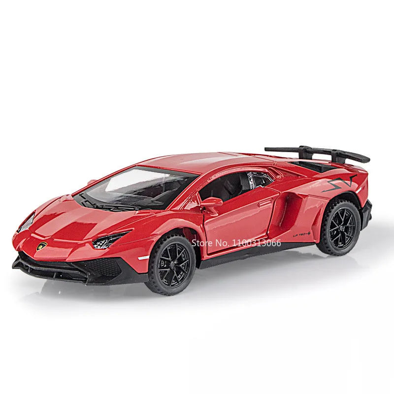 1:32 Lambor LP750-4 DIVO Models Cars Toys Alloy Doors Opened Miniature Sports Car Light Music Vehicle Toddler Kids Gifts