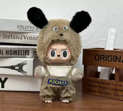 Mini Plush Doll'S Clothes Outfit Accessories For  Exo 15-17cm Lafufu Idol V1 V2 Overalls Set Clothing Gifts In Stock