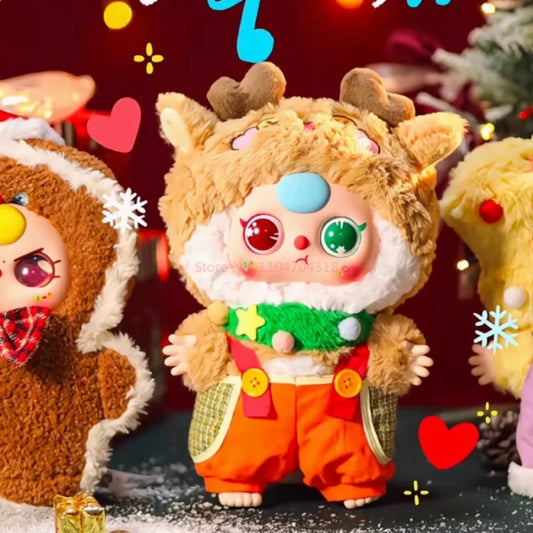 Original Baby Three 400% Christmas Limited Style Vinyl Doll Kawaii Doll Character Big Baby Collection Blind Box Cute Toys Gifts