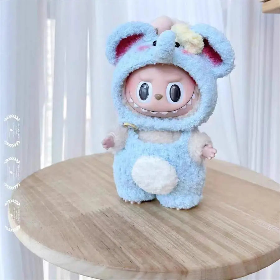 Hot High Quality Lafufu Doll Figure Fashion 17cm Clothes Only Model Doll Little Clothes Color Match Hoodie Ornament Cute Xmas