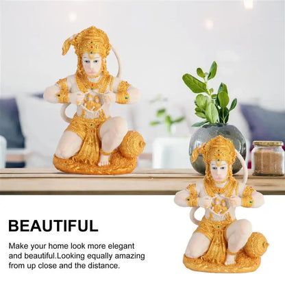 1 pc Hanuman Buddha Monkey God Figurine Southeast Asian Style Home Sculpture Lord Hanuman Statue Buddha Figurine Ornament