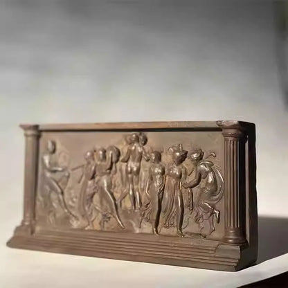 European Retro Statues Sculptures Desk Incense Ornaments Home Decor Gift Living Room Decorative Crafts Retro Study Room Statue