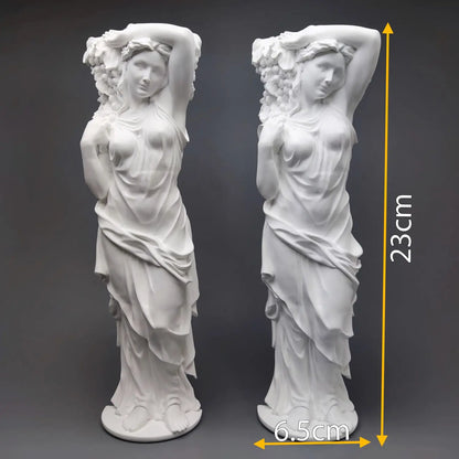 Creative Roman Column Modern Home Decoration Art Plaster Portrait Sketch Statue Ornaments Art Figurine Elegant Room Decoration