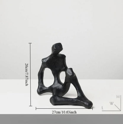 Creative Abstract Figure Statue Home Decor Nordic Modern Decorative Figurines For Interior Creative Office Living Decoration
