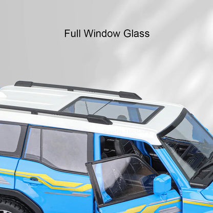 1:24 Scale Prado LC250 Models Cars Toys Alloy Diecast 6 Doors Opened Miniature Vehicles Pull Back Off-road Boys Perfect Gifts