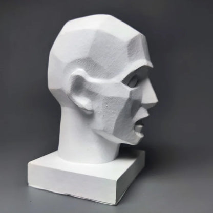 Portrait Model Teaching Aids Sketch Plaster Figure Sculpture Art Ornaments Interior Art Living Room Figurines Desktop Decor Gift