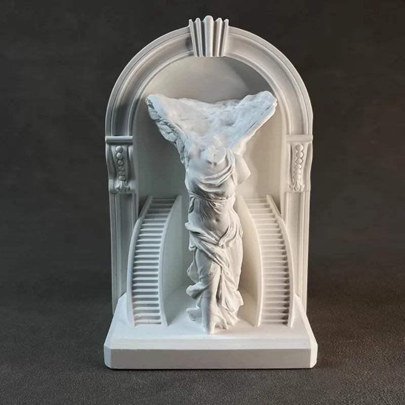 Victory Goddess Statue Desktop Sculpture Decor for Home Office  Aroma Stone Art Luxury Bookcase Wine Cabinet Decorative Gift