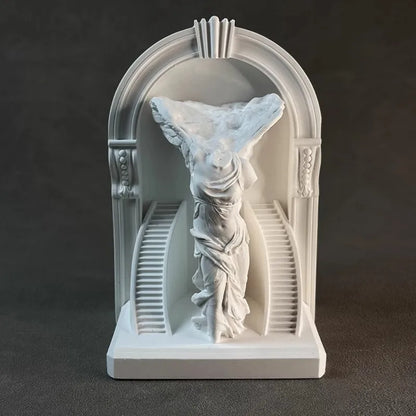 Victory Goddess Statue Desktop Sculpture Decor for Home Office  Aroma Stone Art Luxury Bookcase Wine Cabinet Decorative Gift