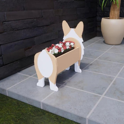 Cartoon Pet Dog  Flowerpot Assemblable Dog Flower Pot Multiple Pet Dog Breeds Garden Pot DIY Flower Planter Home Decor Ornament