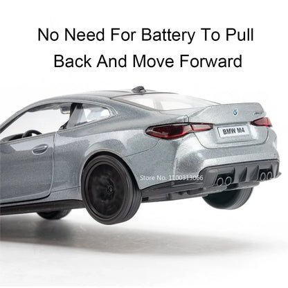 1:36 BMW M4 CSL Chevrolet Camaro 1969 Cars Toys Model Alloy Rubber Tires Miniature Car 2 Doors Opened Vehicle Toddler Kids Gifts