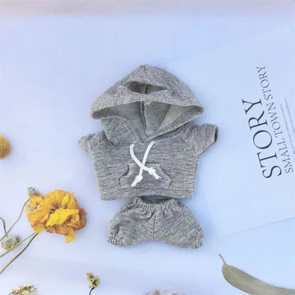Lafufu Casual Sweatsuit Set - Comfy Lafufu Clothes for 15/17cm Dolls Featuring Ribbed Hem Details