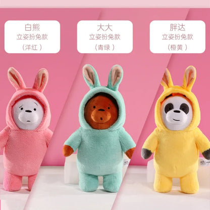 Cartoon Original Wir Bare Bears COS Bunny Plüsch Spielzeug Grizzly Panda Eis Bär Gefüllte Plushies Anime Figuren Puppe Spielzeug Für kinder Geschenk