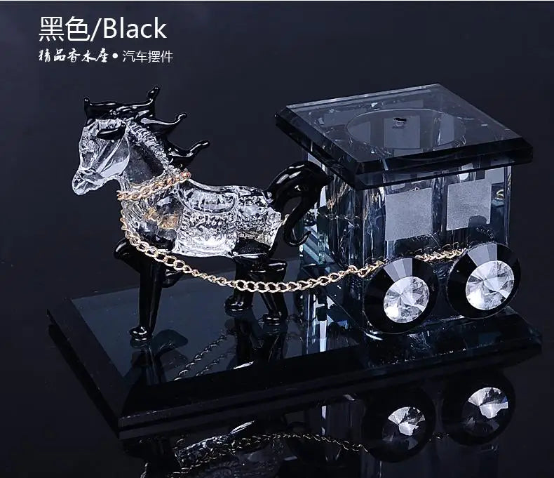 Car Ornament Decoration K9 Crystal Perfume Seat Happy Birthday Gift for Mom Men Husband Vehicle Crafts Desktop Home Decoration