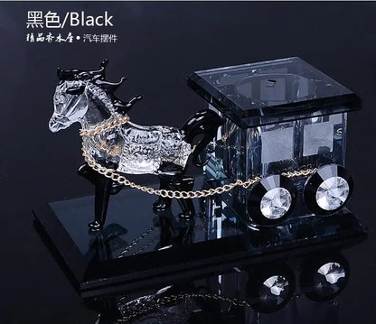 Car Ornament Decoration K9 Crystal Perfume Seat Happy Birthday Gift for Mom Men Husband Vehicle Crafts Desktop Home Decoration