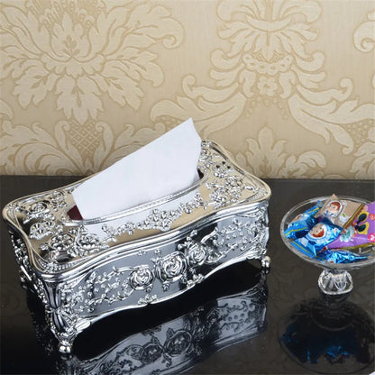 Boîte à mouchoirs en acrylique Continental de luxe, boîte de rangement de mouchoirs de cuisine, mouchoir porte-papier hygiénique, fournitures de rangement à domicile
