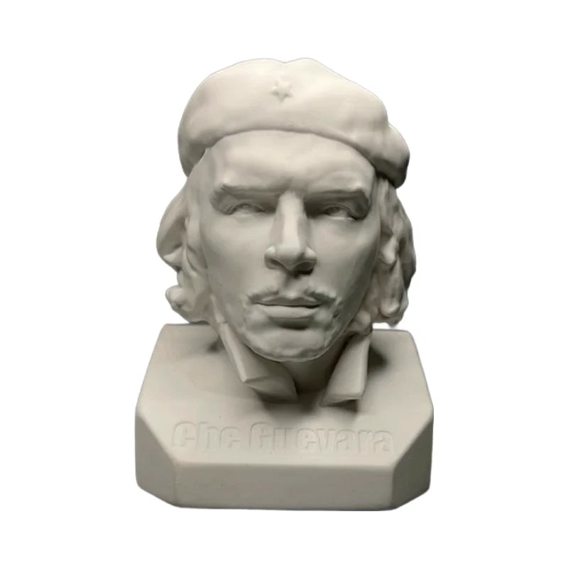 Che Guevara Model Cuban Hero Plaster Figurine Sculpture Desktop Cabinet Bookshelf Modern Home Decoration Ornaments Souvenirs
