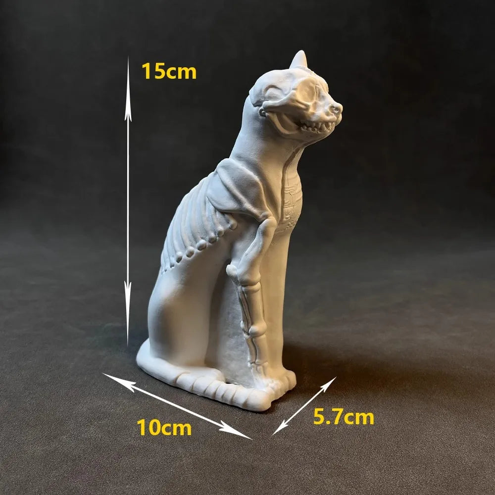 Anderson Cat Plaster Statue Desktop Bookshelf Counter Home Soft Decoration Atmosphere High-End Sculpture Ornaments Holiday Gifts