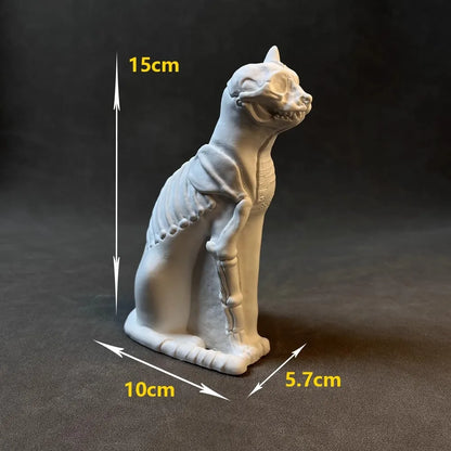Anderson Cat Plaster Statue Desktop Bookshelf Counter Home Soft Decoration Atmosphere High-End Sculpture Ornaments Holiday Gifts