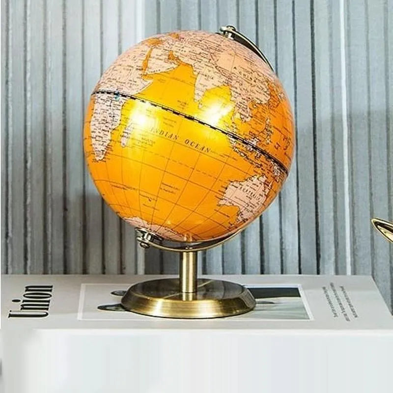 New 23cm Black Gold Rotating Globe british Home Office Decoration European Style Creative Handicraft Decoration Globe